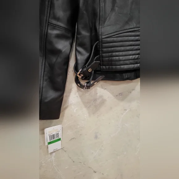New Michael Kors Leather Jacket - Picture 8 of 8